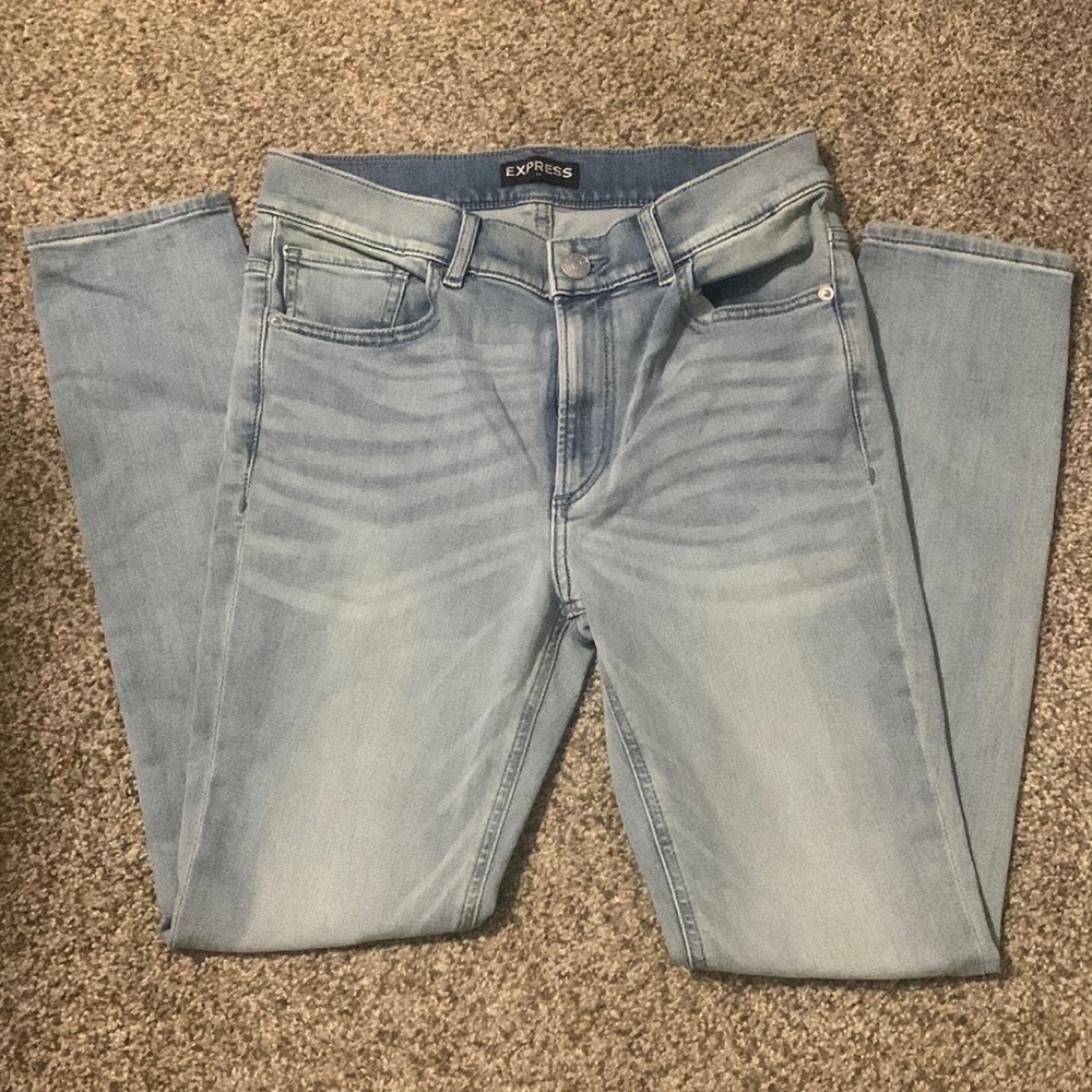 Express Women’s Ultimate Stretch Cropped Legging High Rise Jeans - Size 8
